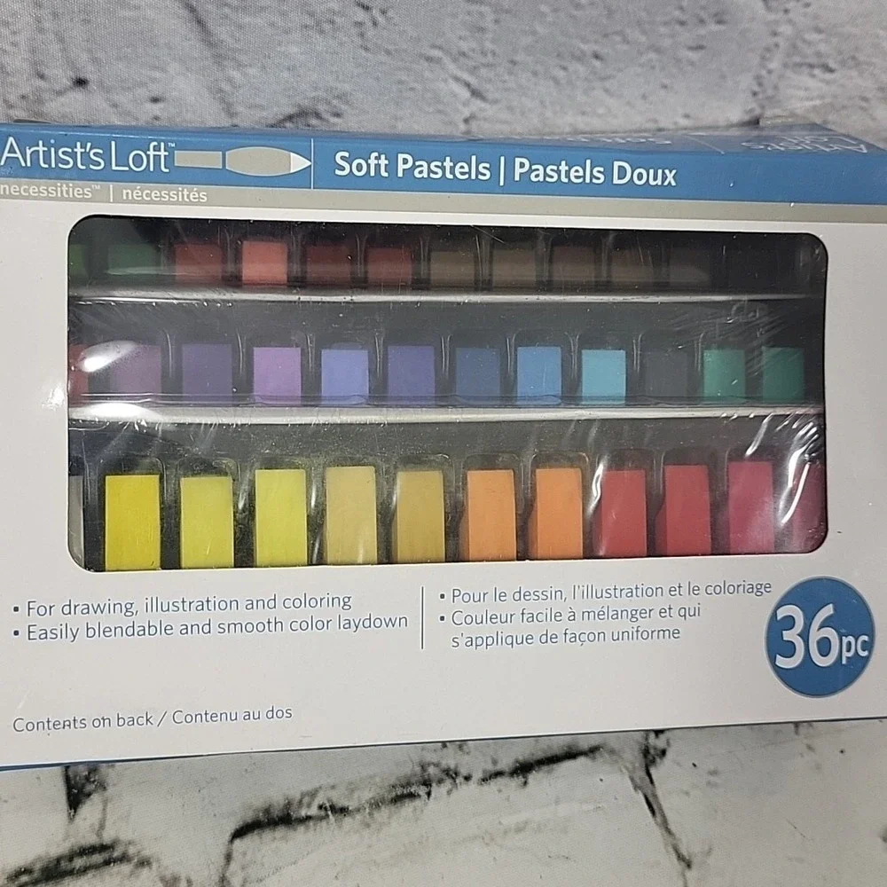 Artist's Loft Soft Pastels 36pc for Drawing, Illustrations & Coloring New